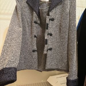 Two piece knit suit